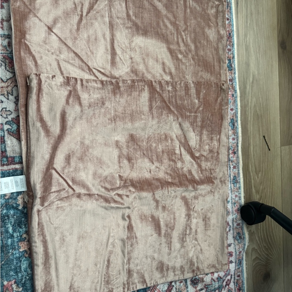 West Elm Velvet Luster Pillow Cases (2)
